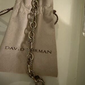 David Yurman Twisted Silver women's Chain Bracelet